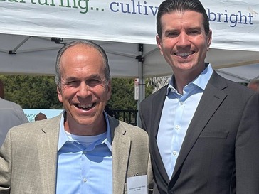Supervisor Lucan with former Novato Councilmember Mark Milberg