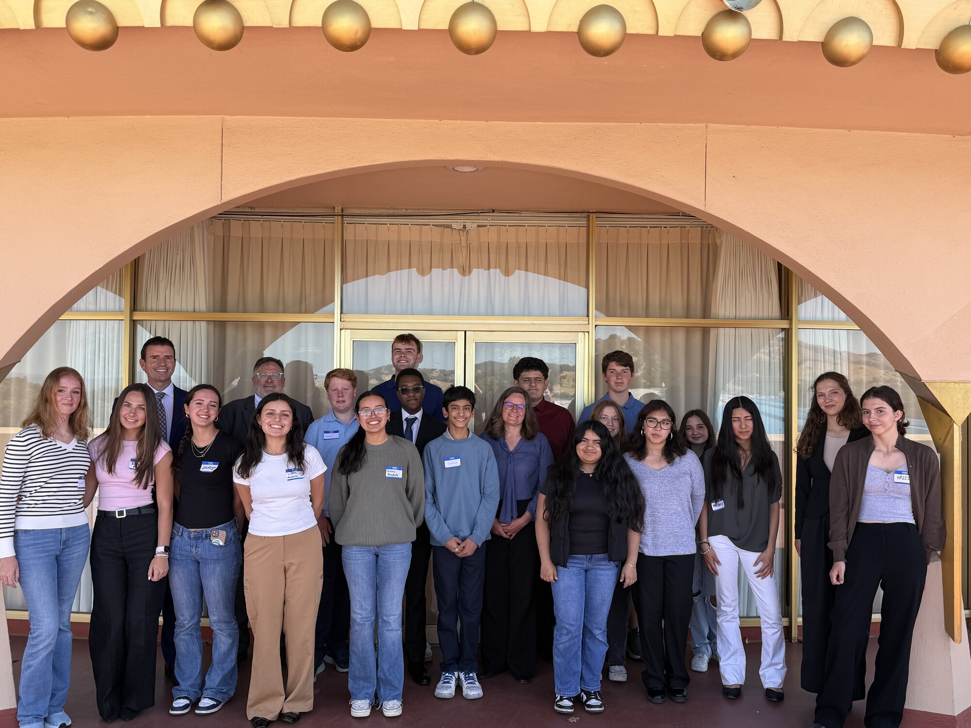Group Photo District 1 Intern Job Shadow Day