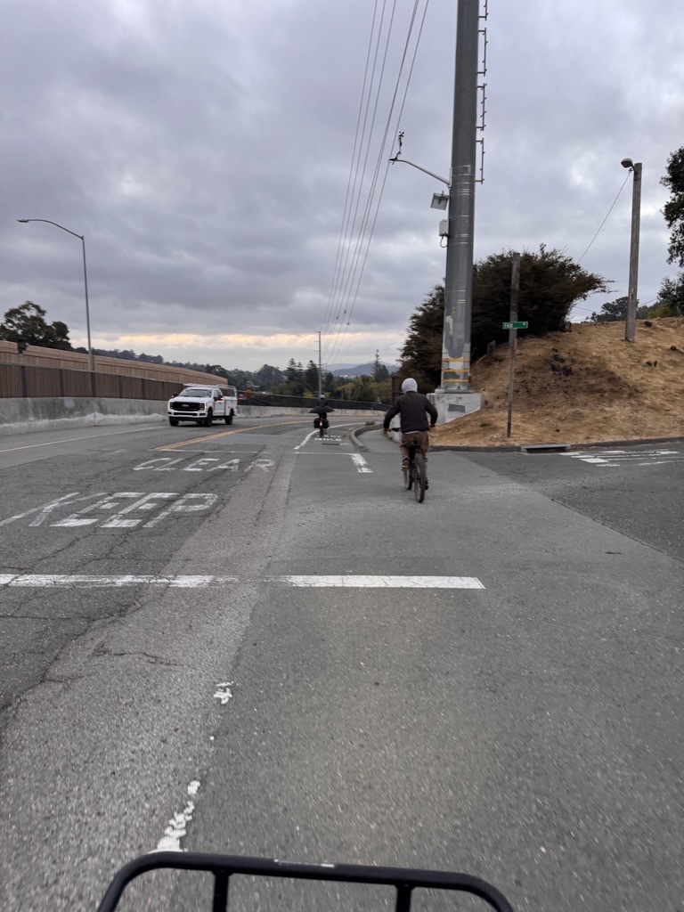 Cycling on the road