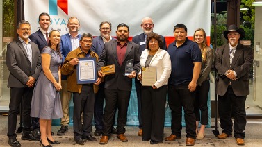 Mayan Climber Tree staff receive award