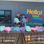 First 5 backpack give-away event