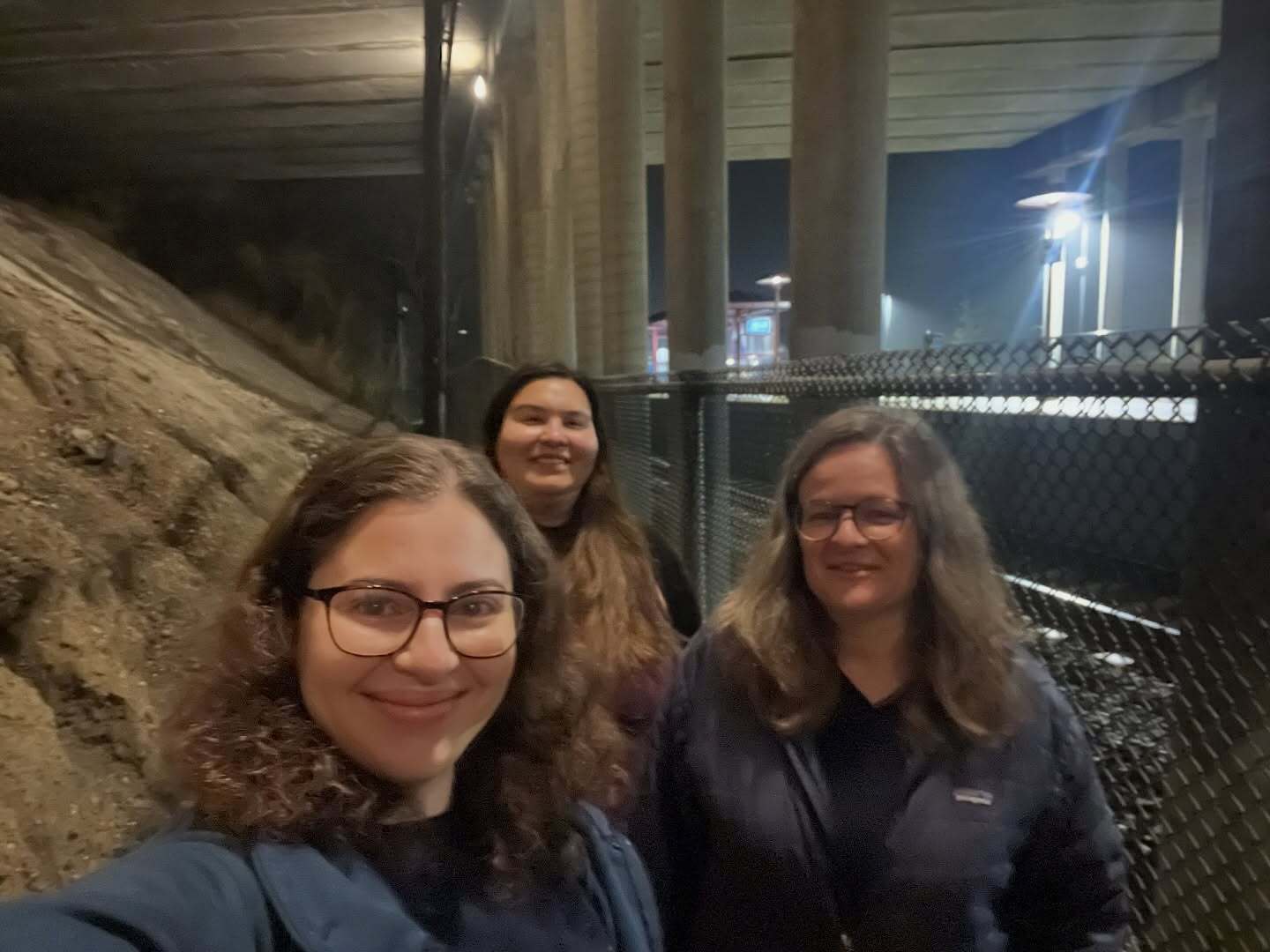 D1 team selfie at SMART underpass 