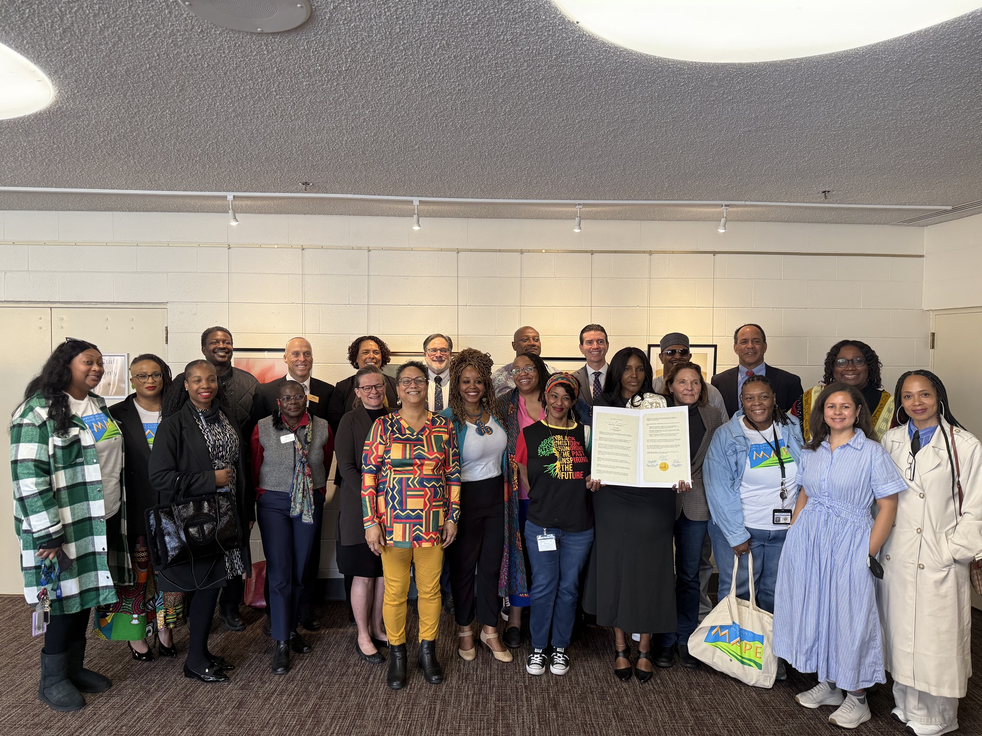 Black History Month group photo