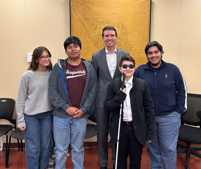 Eric with District 5 Youth Commissioners