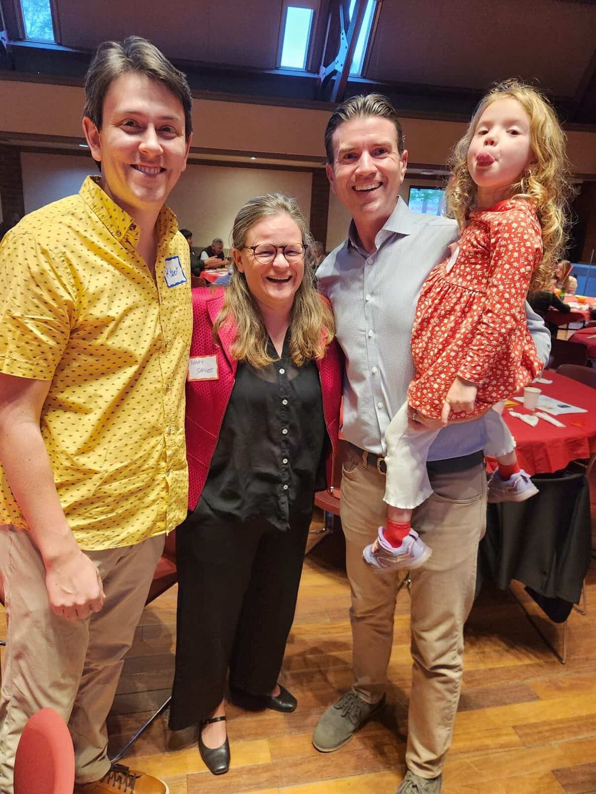 Robert and Eric and Mary having fun at Lunar New Year celebration