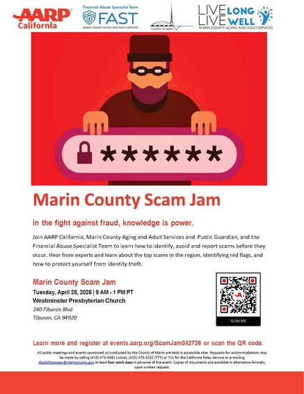Scam Jam Event Flyer