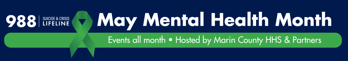 May Mental Health Banner with green ribbon