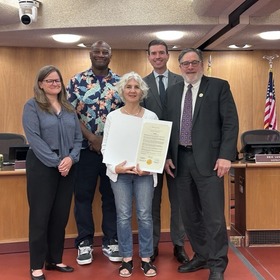 Marin County Supervisors with Janet Gennai-Rizzi of Moms Demand Action supporting National Gun Violence Awareness Day 