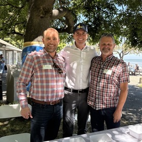Eric Lucan w. Public Works Director Chris Blunk and Assistant Director Michael Frost