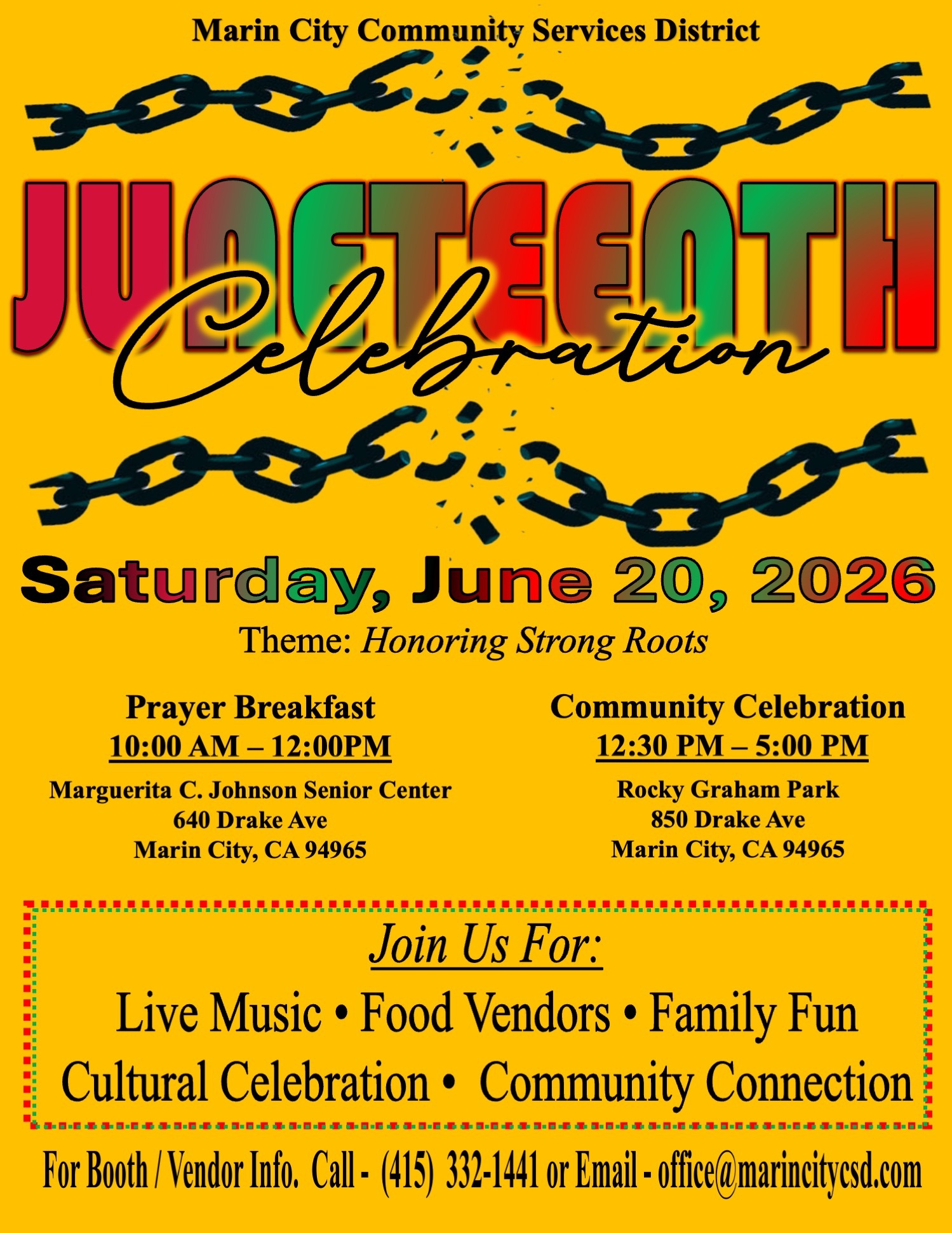 Marin City Juneteenth Flyer