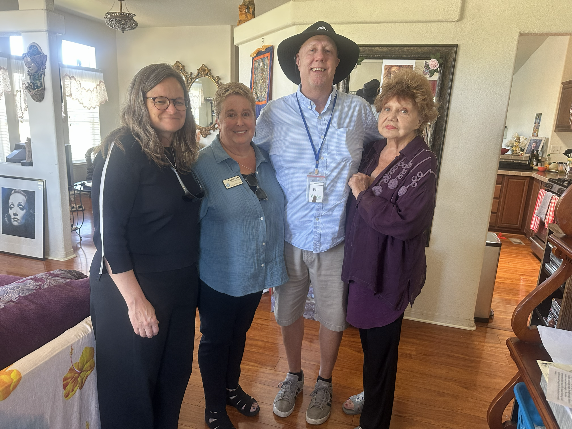 Mary and Councilmember Kertz with a man and a woman