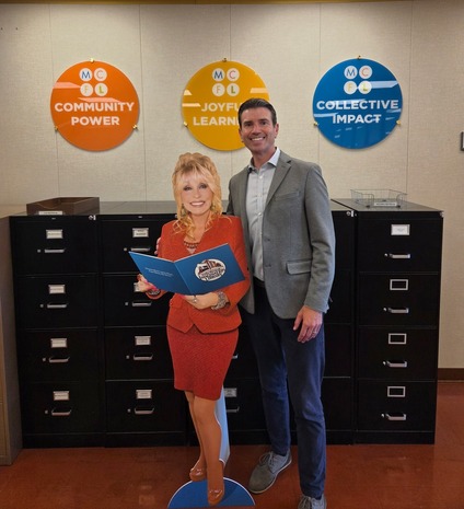 Supervisor Lucan with Dolly Parton cutout image