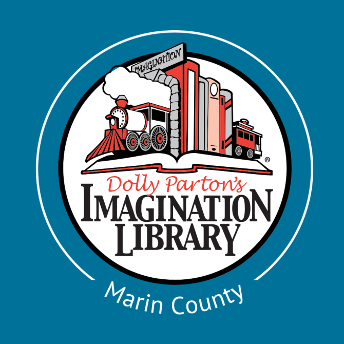 Dolly Parton's Imagination Library Logo with Marin County
