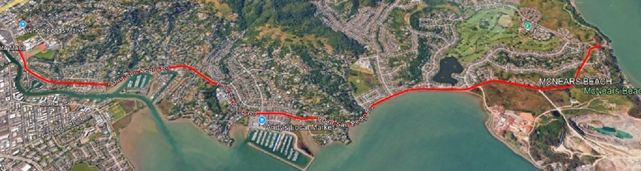 Pt San Pedro Rd Slurry Seal Limits