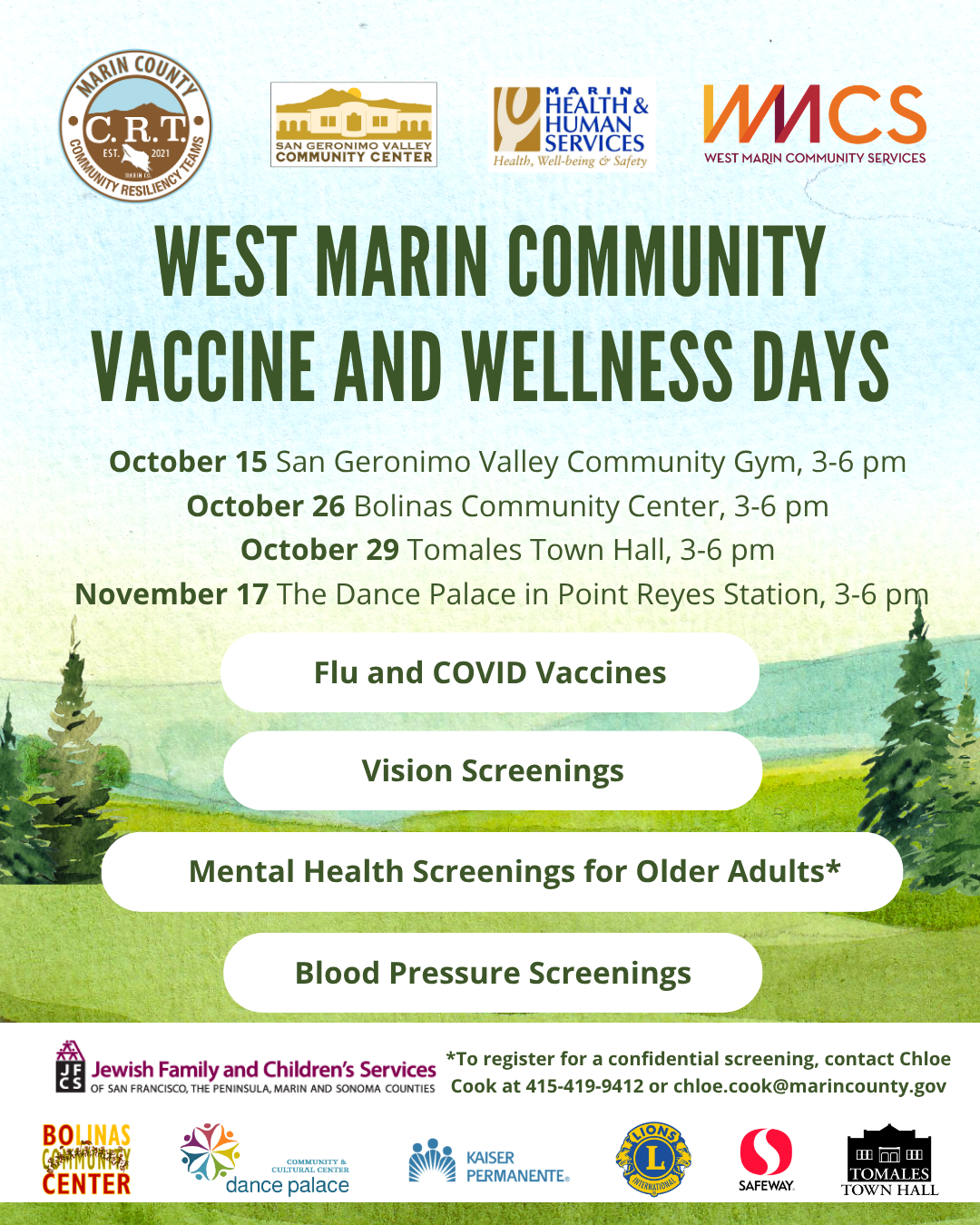 West Marin CRT 2026 Fall Flyer