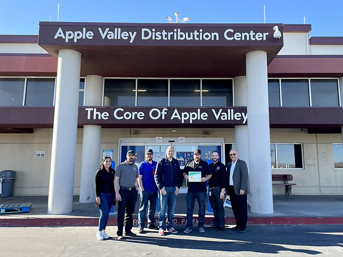 2022 Air Aware Award Recipient Walmart Distribution Center 7033 in Apple Valley