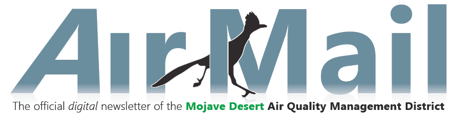 Air Mail header - The official digital newsletter of the Mojave Desert Air Quality Management District