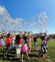 Bubble play at Pop-Up Event