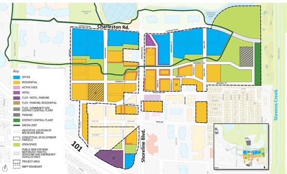 North Bayshore Master Plan map