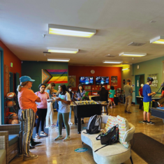 teens and parents at the View.