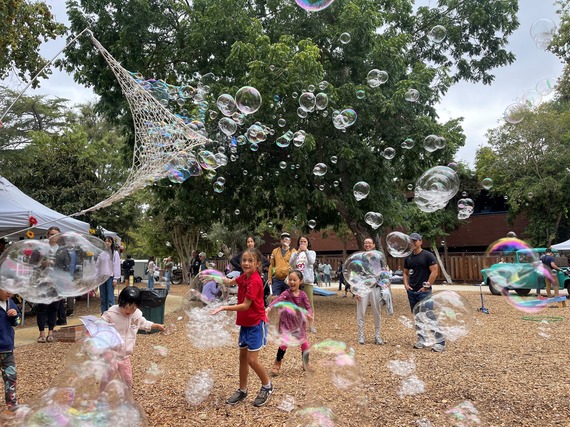 bubbles in Heritage Park
