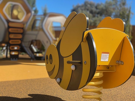 Image of Child's Play Ride in Shape of a Bumble Bee