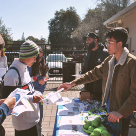 Teens at a job fair.