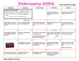 FEB MENU 2024