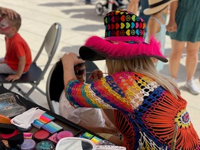 Face painting at KidStock
