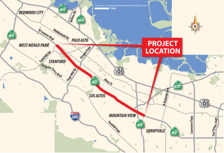 El Camino Real Construction Map