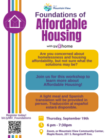 Foundations of Affordable Housing Workshop Flyer