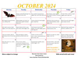 Oct 2024 Menu