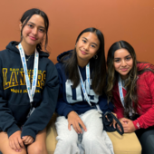 Group of three teen girls.