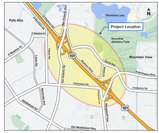 VTA US 101 Interchange Map