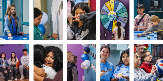 Teens and their families at the Teen Center 10th Anniversary Celebration