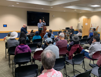 Charged Particles performance in front of a crowd