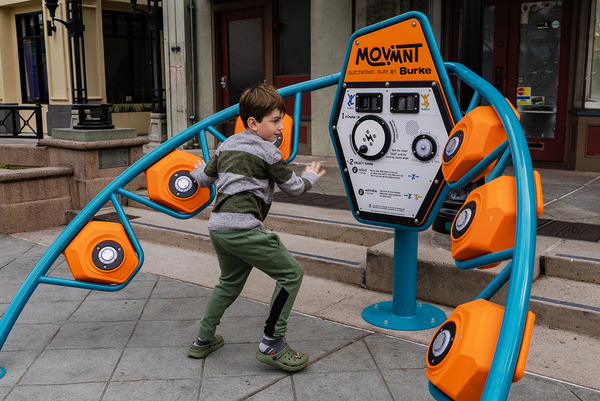 MOVMNT Game with Kid Playing