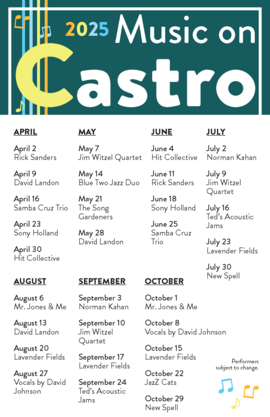 music on castro 2025 2