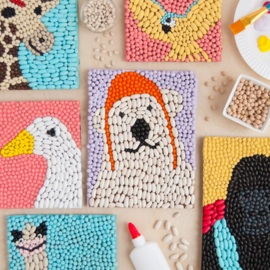 Bean Art Animal Mosaics