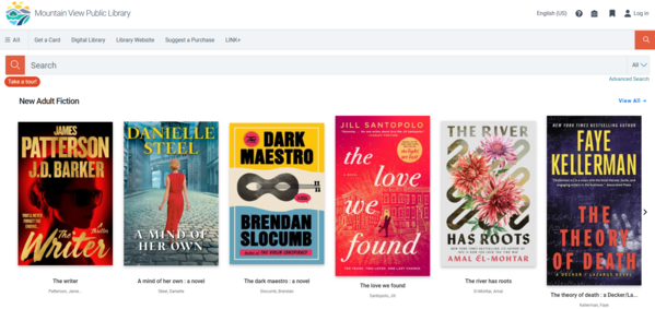 Screencapture of Vega Discover's homepage