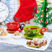 Holiday tea and treats.