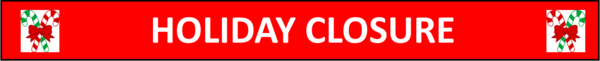 Holiday closure