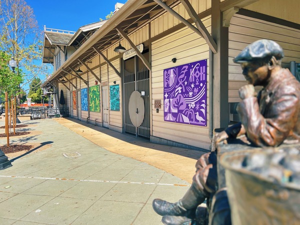 John Patrick Thomas Train Depot Art