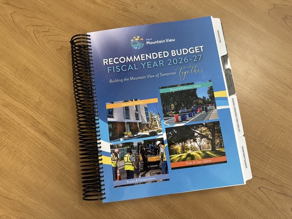 Picture of the Recommended Budget lying on a brown desk