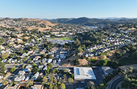 Aerial over the City of Pinole.