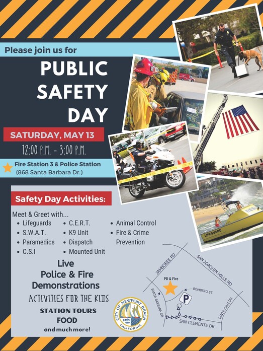 Flyer with Public Safety Day Information