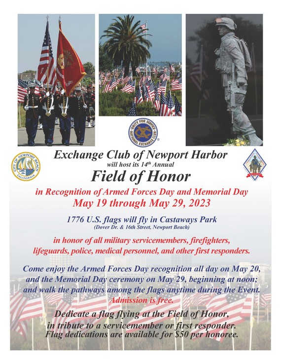 Informational flyer with all the event details