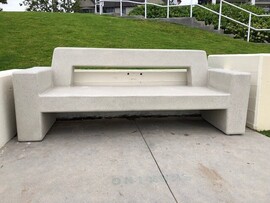 Photo showing new bench