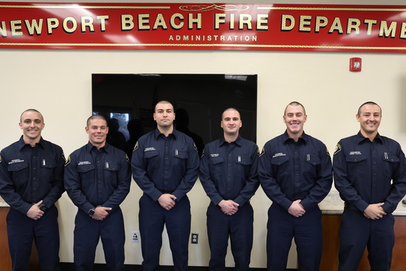 Photo of new Fire Department recruits