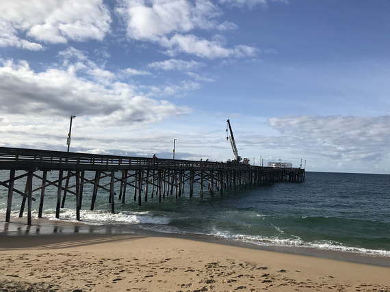 Photo of Pier where work was being done.